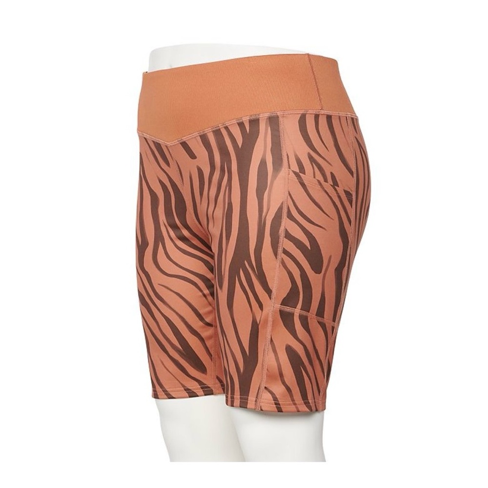 Women's Pecan Zebra Print Shorts